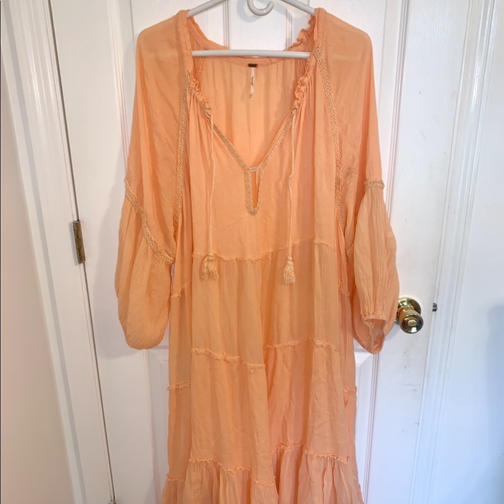 Size large free people oversized flowy dress